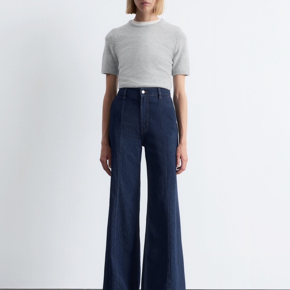 & Other Stories Boot-Cut Wrap Seam Jeans size 44 - Picture 3 of 9